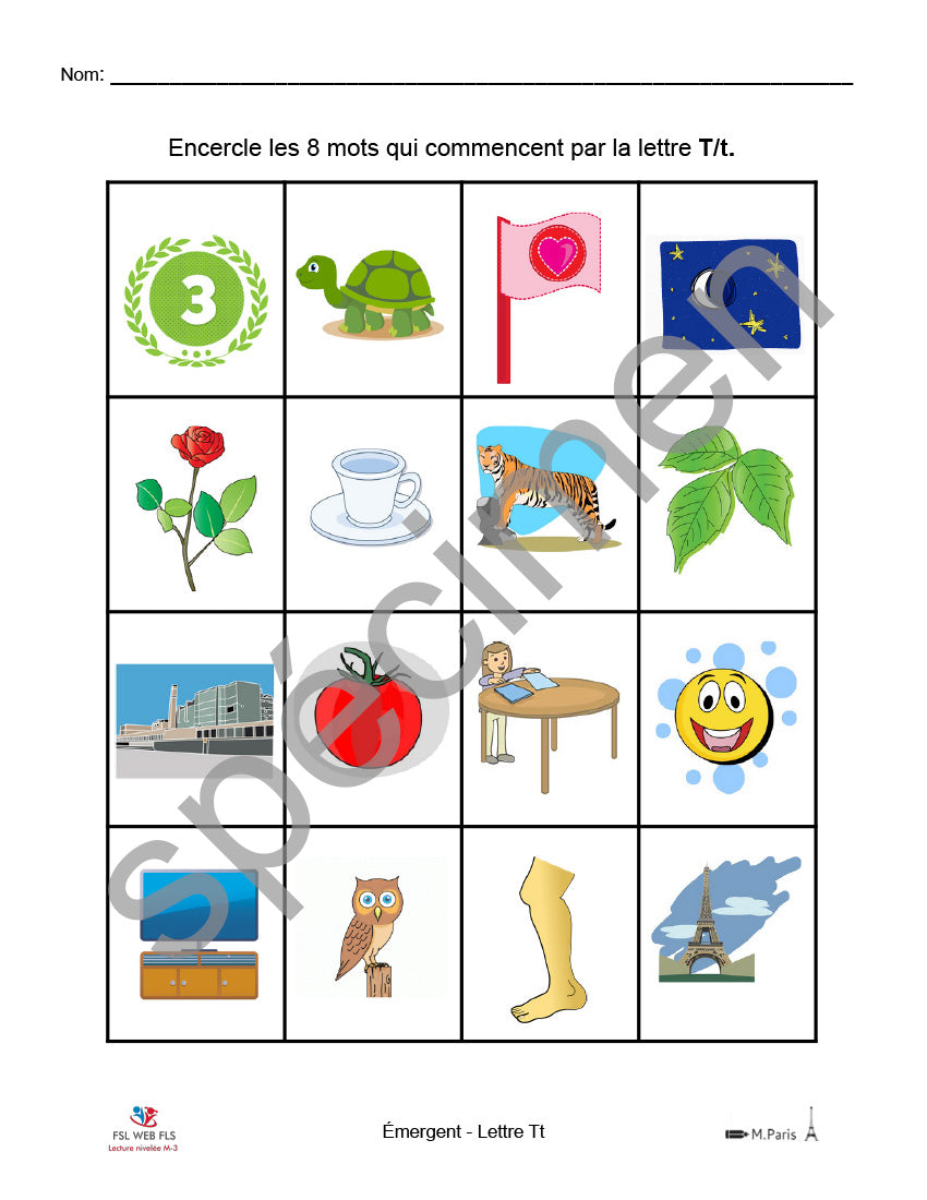 Ensemble ABC Lettre Tt