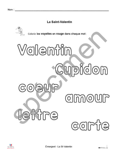 Ensemble Emer Les célébrations La St-Valentin